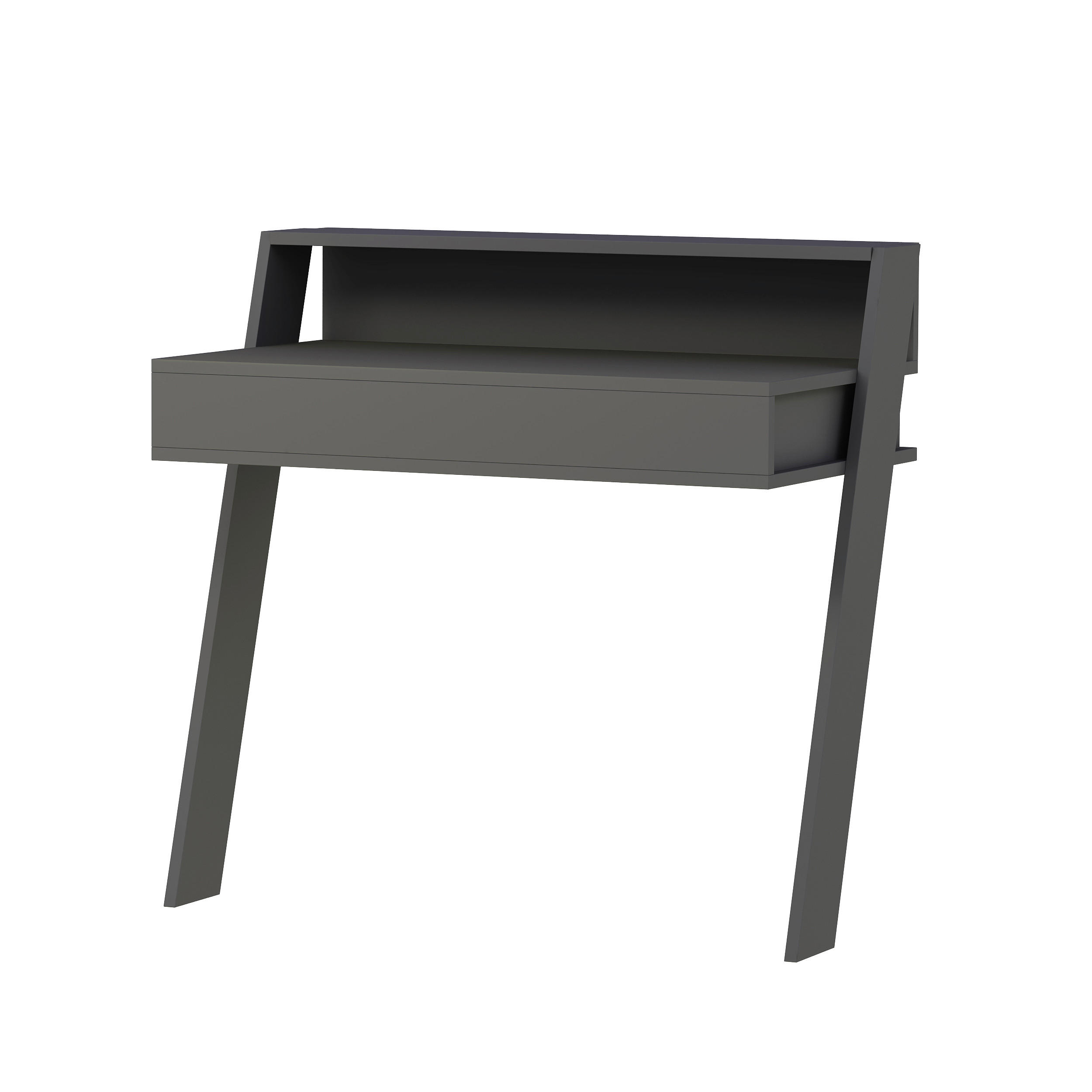 SCHREIBTISCH  in Anthrazit  - Anthrazit, Design, Holzwerkstoff (94/91/50cm) - Livetastic