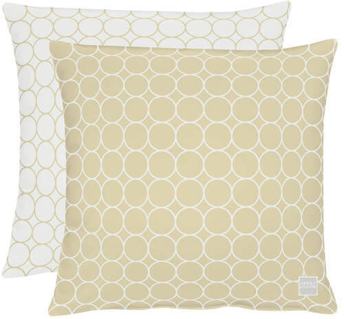 OUTDOOR-KISSENHÜLLE Outdoor 46/46 cm  - Beige/Weiß, Basics, Textil (46/46cm) - Ambia Garden