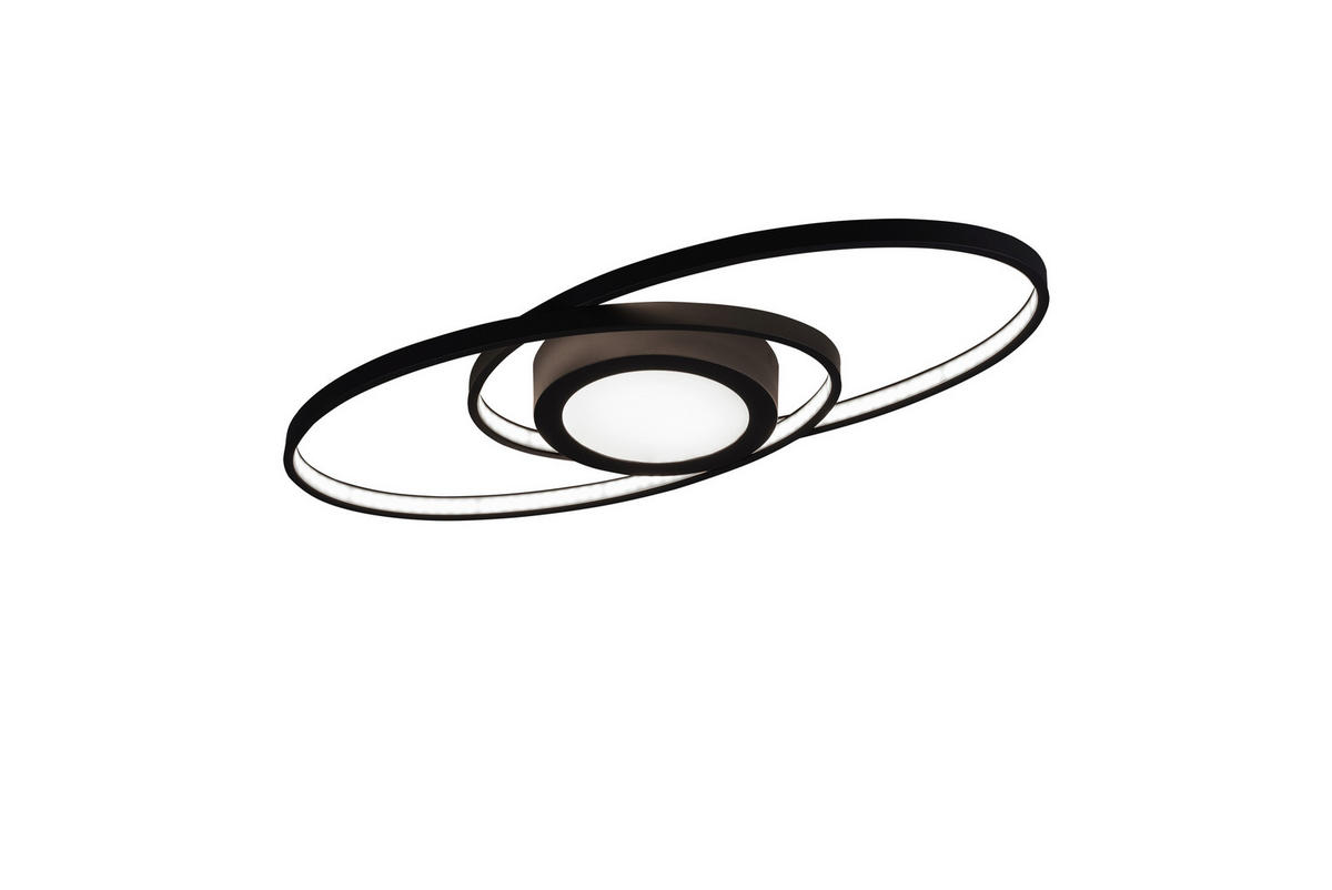 LED-TAKLAMPA GALAXY 27 W  - svart/antracit, Design, metall (23cm)