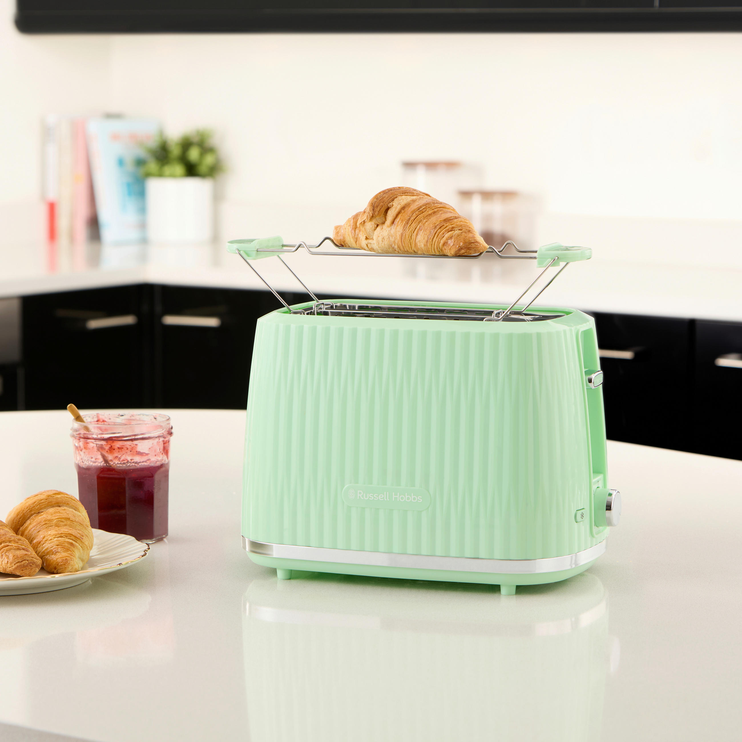 TOASTER Toaster  - Mintgrün, Basics, Kunststoff (17/19/28cm) - Russell Hobbs