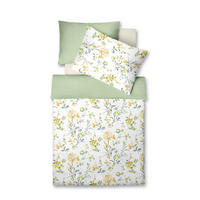 ÁGYNEMŰHUZAT-GARNITÚRA 140/200 cm  - sötétnarancs/olívazöld, Basics, textil (140/200cm) - Fleuresse