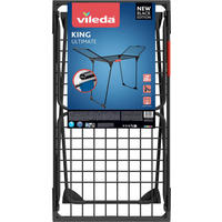 SUŠÁK NA PRÁDLO - černá, Basics, kov (174/91/57cm) - Vileda