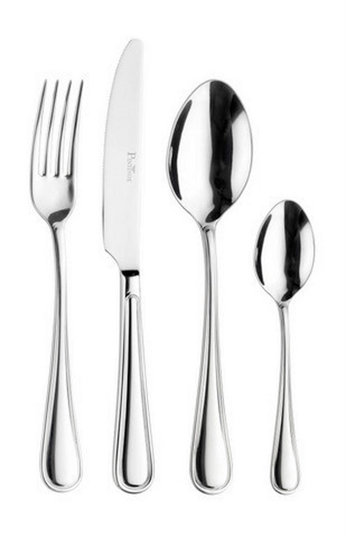BESTECKSET WESTMINSTER 16-teilig Stahl  - Edelstahlfarben, Basics, Metall (25,5/7/5,3cm) - Pintinox