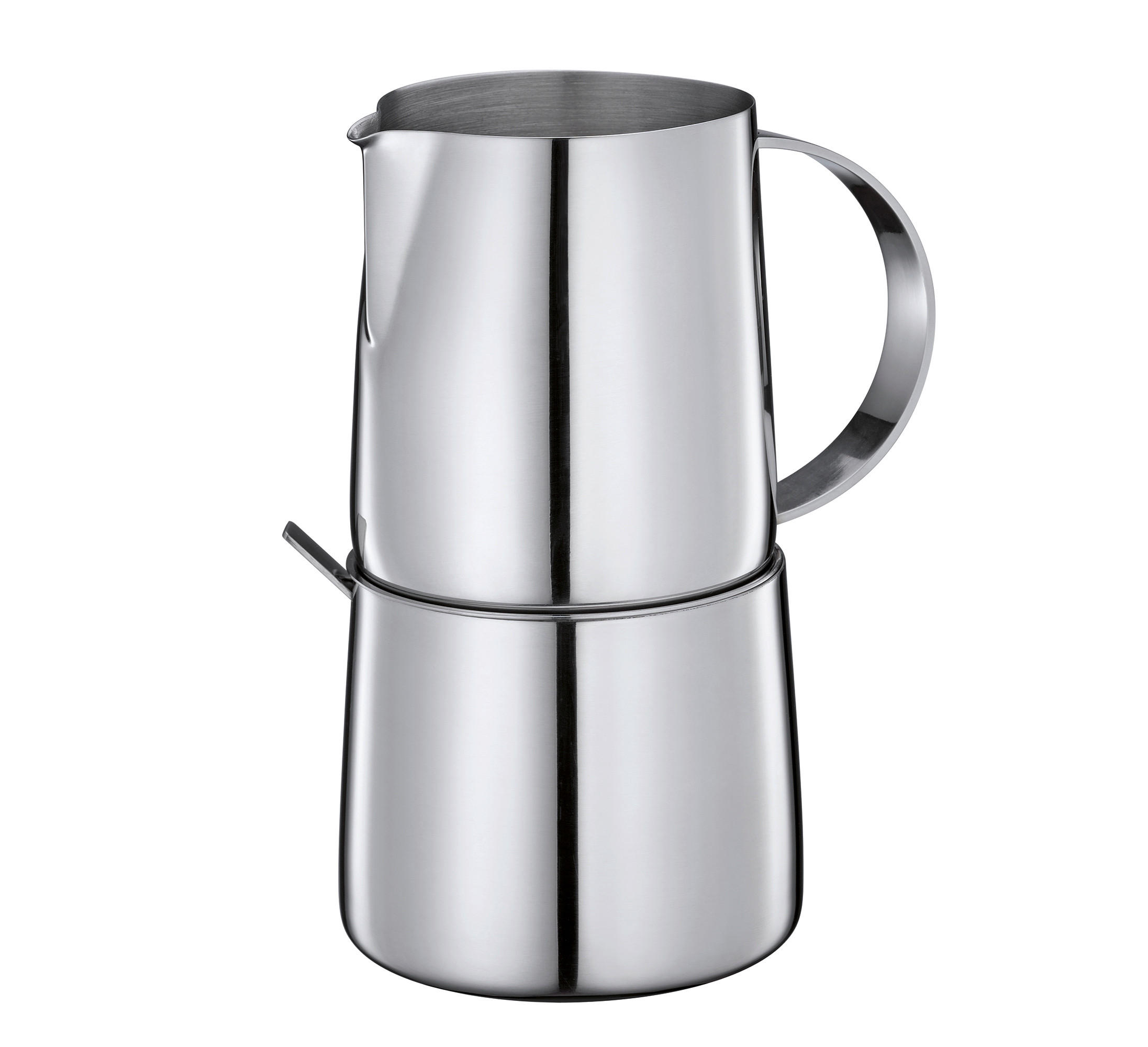 MILCH- UND ZUCKER-SET - Silberfarben, Basics, Metall (7,7/10,8/13,6cm) - Cilio