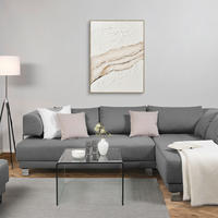 ÖLGEMÄLDE 90/120 cm  - Weiss/Beige, Design, Holz/Kunststoff (90/120cm) - Monee