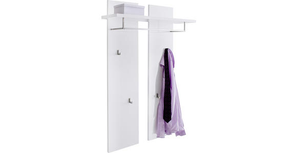GARDEROBENPANEEL Weiß - Weiß, Design (91/135/25cm) - Novel