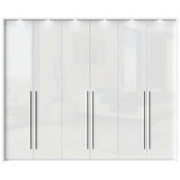 ORMAR SA KLASIČNIM VRATIMA bela, bela visoki sjaj  277/226/60 cm  - bela visoki sjaj/bela, Dizajnerski, pločasti materijal/plastika (277/226/60cm)