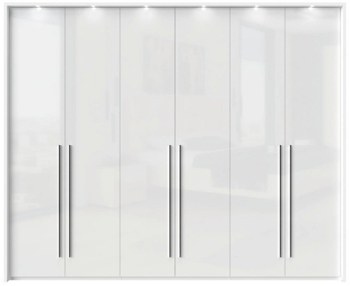 ORMAR SA KLASIČNIM VRATIMA bela, bela visoki sjaj  277/226/60 cm  - bela visoki sjaj/bela, Dizajnerski, pločasti materijal/plastika (277/226/60cm)