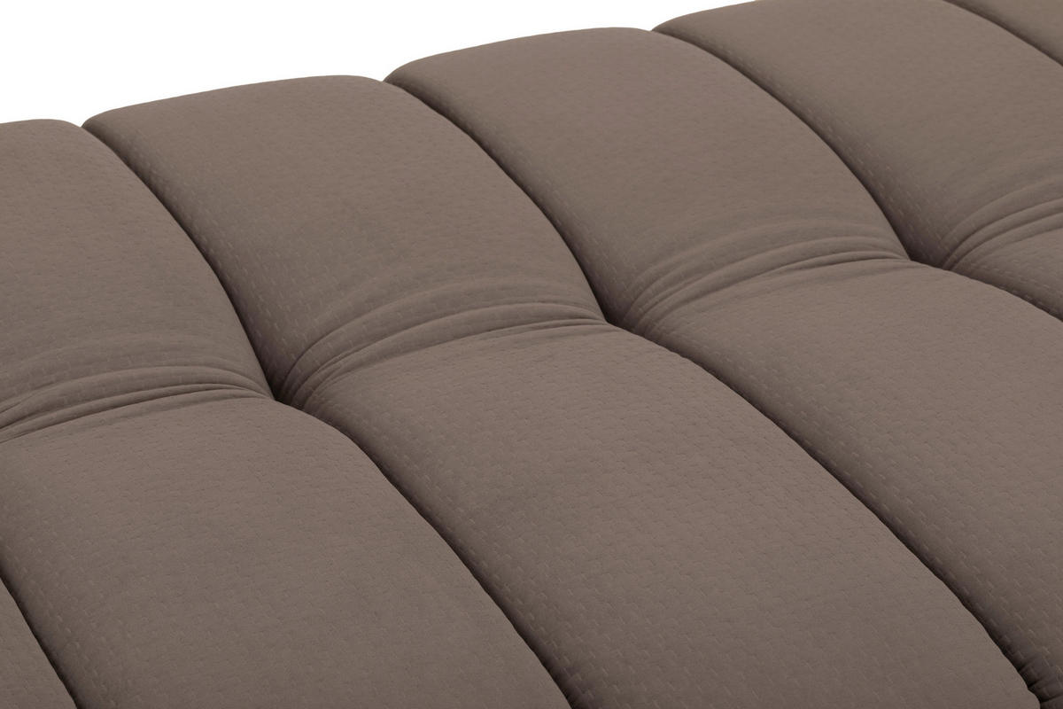 JUGEND- UND KINDERSOFA Flanell Braun  - Schwarz/Braun, MODERN, Holz/Textil (180/81/93cm) - P & B