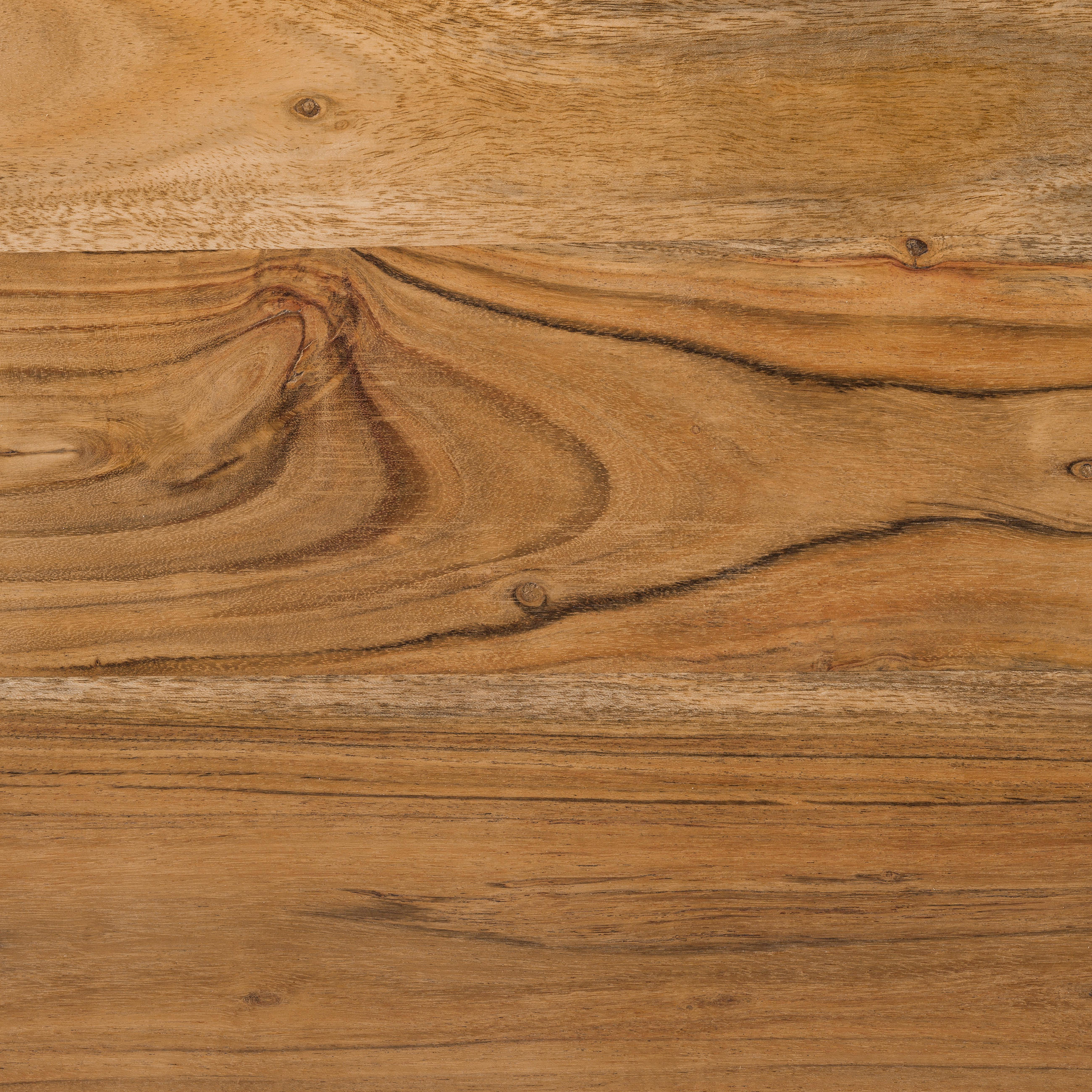 COUCHTISCH Akazie massiv 118/70/40 cm rechteckig Akaziefarben  - Schwarz/Akaziefarben, Design, Holz/Metall (118/70/40cm) - home24