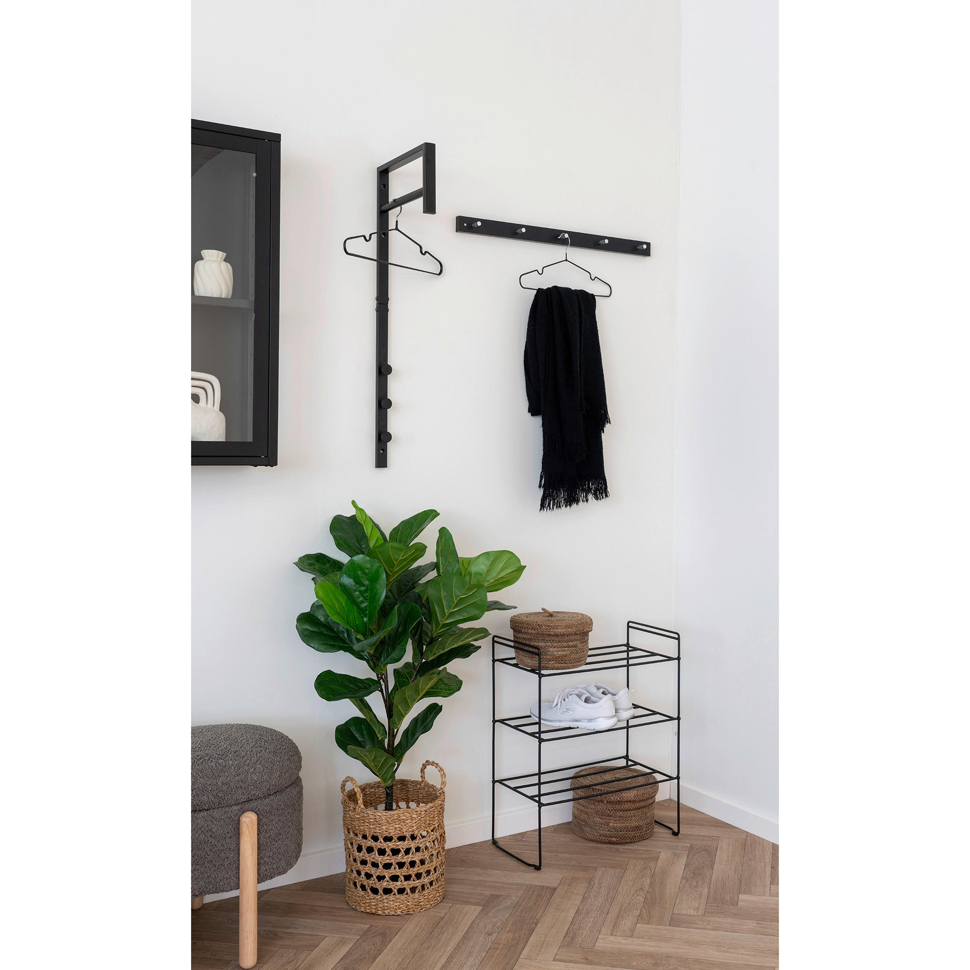 HALLPANEL 3/82/30 cm  - svart, Design, metall (3/82/30cm)