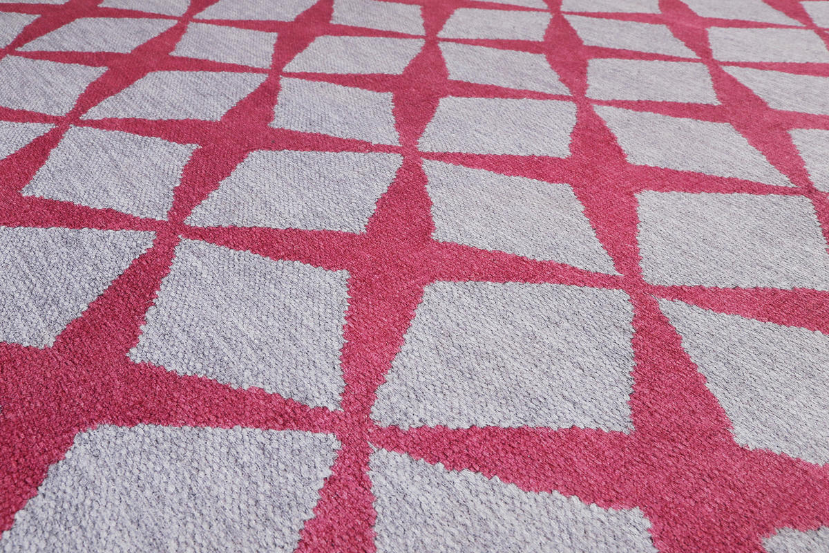 FLACHWEBETEPPICH 160/230 cm Caledon Bordeaux, Sandfarben  - Sandfarben/Bordeaux, KONVENTIONELL, Textil (160/230cm) - Esprit