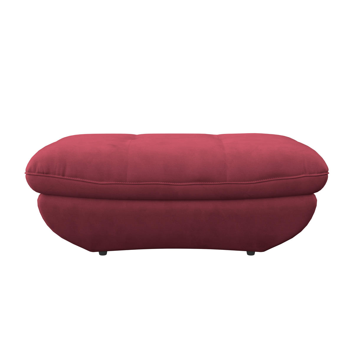 HOCKER in Textil Koralle  - Koralle/Schwarz, Modern, Kunststoff/Textil (107/75cm) - MID.YOU