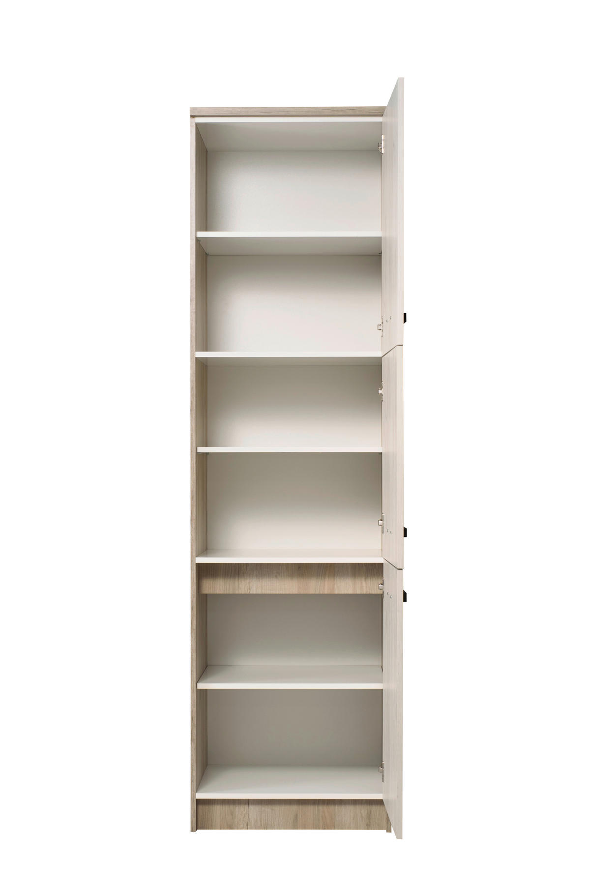 EDÉNYTÁROLÓ SZEKRÉNY - ezüsttölgy színű, Basics, faalapú anyag (60/214/57,5cm) - Carryhome