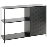 REGAL Schwarz  - Schwarz, Design, Metall (100/75/30cm)