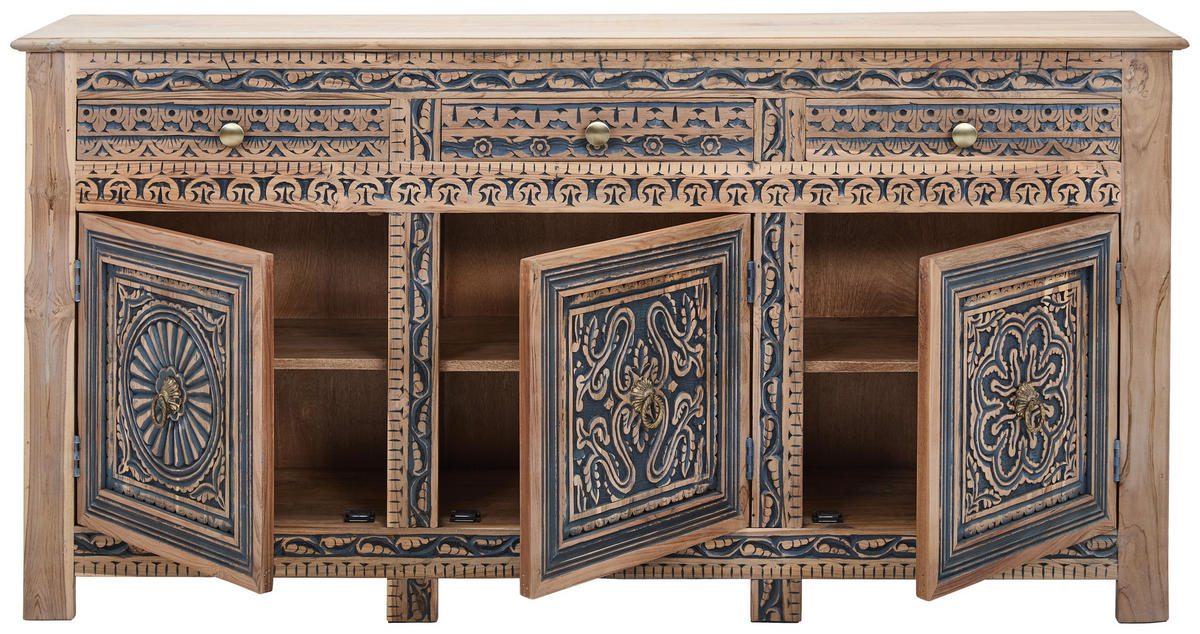 SIDEBOARD  190/95/40 cm 3 Schublade(n)  - Goldfarben/Naturfarben, LIFESTYLE, Holz/Holzwerkstoff (190/95/40cm) - Landscape
