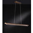 LED-HÄNGELEUCHTE - Messingfarben/Braun, MODERN, Metall (117,8/150/8,9cm) - Wofi LED-HÄNGELEUCHTE - Messingfarben/Braun, MODERN, Metall (117,8/150/8,9cm) - Wofi