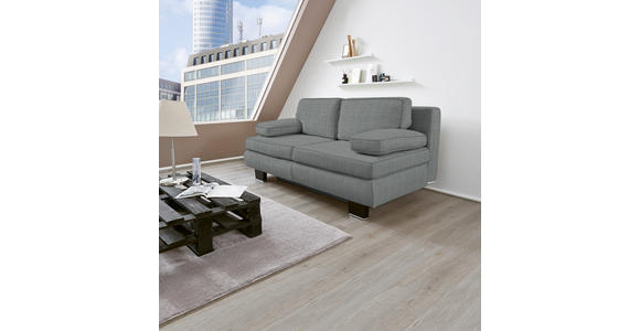 SCHLAFSOFA Macy Grau Rückenkissen, Armlehnenkissen, Rücken echt  - Wengefarben/Grau, Design, Holz/Textil (203/94/100cm) - Novel