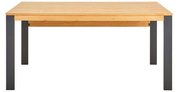 SCHREIBTISCH 140/70/75 cm  in Anthrazit, Eichefarben  - Eichefarben/Anthrazit, Natur, Holz/Metall (140/70/75cm) - Linea Natura