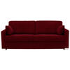 SCHLAFSOFA in Textil Dunkelrot  - Chromfarben/Dunkelrot, Konventionell, Textil/Metall (208/86/97cm) - Novel