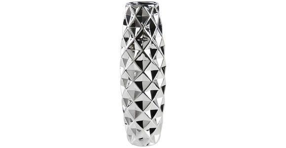 VASE 47 cm  - Silberfarben, Basics, Keramik (15/47cm) - Ambia Home