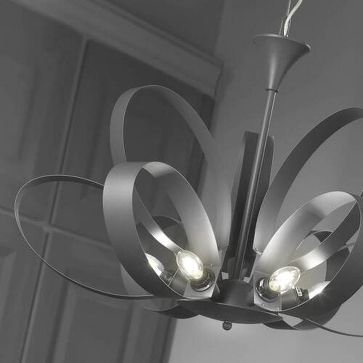 LUSTR, 75/115 cm  - šedá, Design, kov (75/115cm)