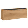 SCHUHSCHRANK Anthrazit, Eichefarben  - Eichefarben/Anthrazit, Design, Holzwerkstoff (100/35/30cm) - Modante