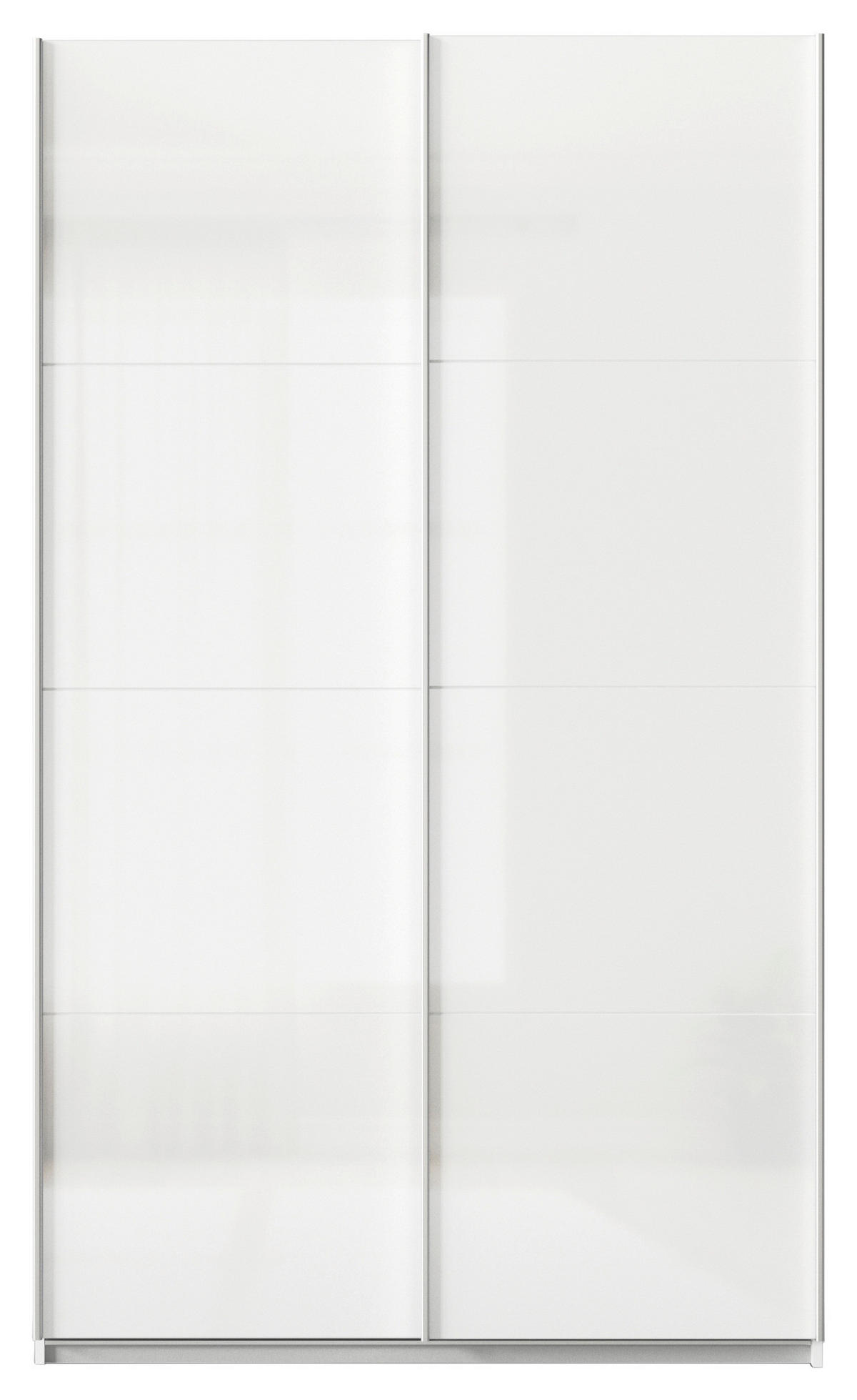 SCHWEBETÜRENSCHRANK in Weiss  - Chromfarben/Weiss, Konventionell, Holzwerkstoff/Metall (136/210/57cm) - Xora