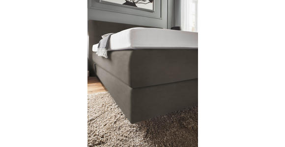 BOXSPRINGBETT 160/200 cm  in Taupe  - Taupe, KONVENTIONELL, Holz/Textil (160/200cm) - Dieter Knoll