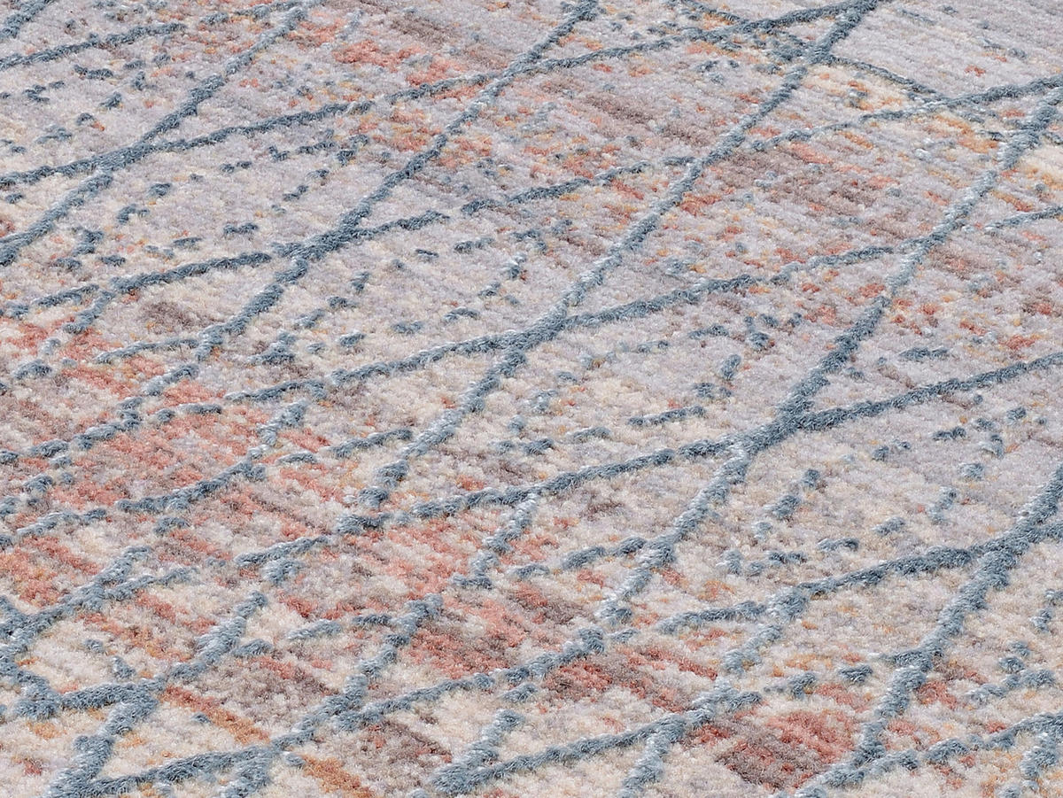 WEBTEPPICH 65/130 cm Tinto Maestro Blau, Creme  - Blau/Creme, Design, Textil (65/130cm) - Dieter Knoll