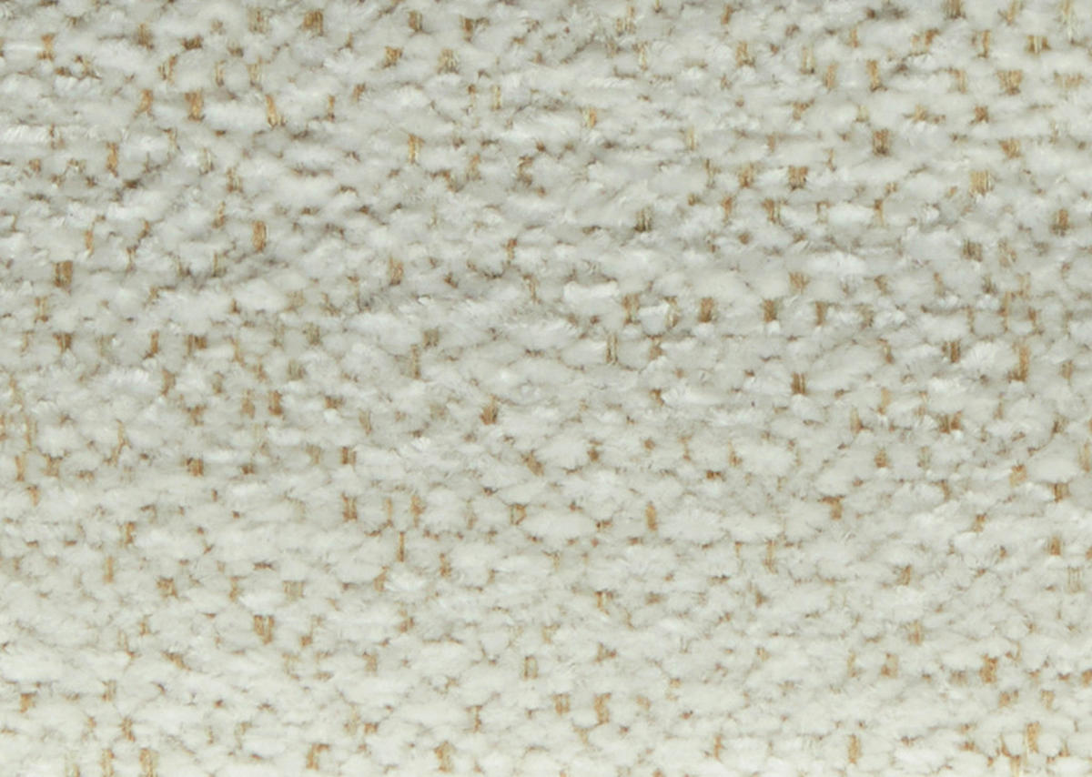ECKSOFA in Webstoff Creme  - Creme/Schwarz, Design, Textil/Metall (289/180cm) - Stylife