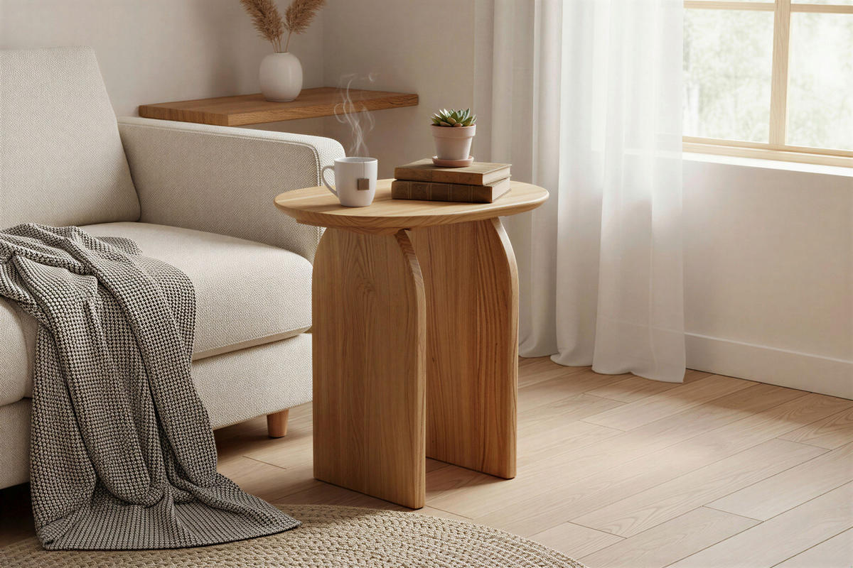 BEISTELLTISCH in Holz 60/45/61 cm  - Naturfarben, Design, Holz (60/45/61cm) - MID.YOU