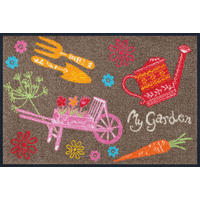 FUßMATTE 50/75 cm My Garden  - Multicolor/Braun, KONVENTIONELL, Kunststoff/Textil (50/75cm) - wash+dry
