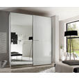 SCHWEBETÜRENSCHRANK  in  - Chromfarben, Design, Glas/Holzwerkstoff (225/225/68cm) - Moderano