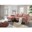 ECKSOFA Altrosa Flachgewebe  - Buchefarben/Altrosa, KONVENTIONELL, Holz/Textil (144/230cm) - Carryhome