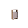 TISCHLEUCHTE - Taupe/Braun, Design, Textil/Metall (16/15/27cm)