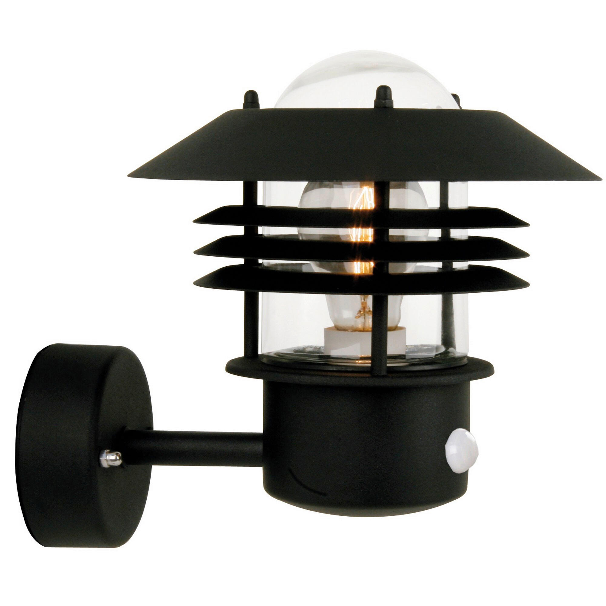 AUSSENWANDLEUCHTE Vejers 22/23 cm  - Schwarz, Design, Metall (22/23cm) - Nordlux