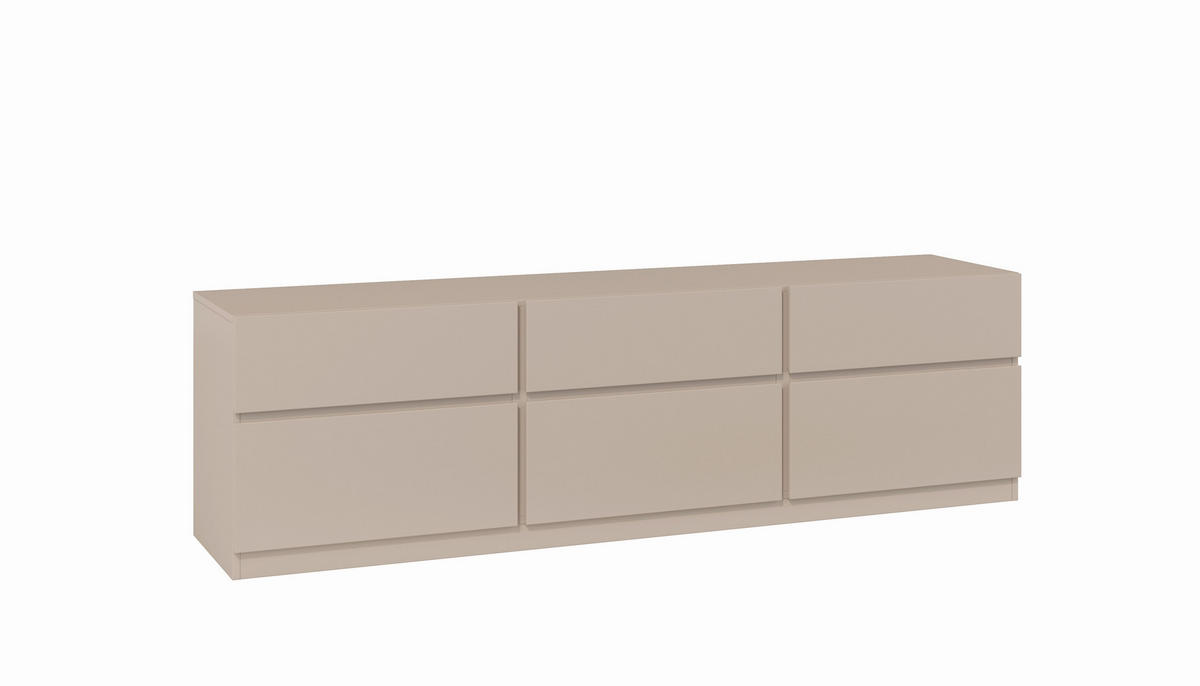 LOWBOARD  in 179,9/52,3/40 cm  - Taupe, Design, Holzwerkstoff (179,9/52,3/40cm) - MID.YOU