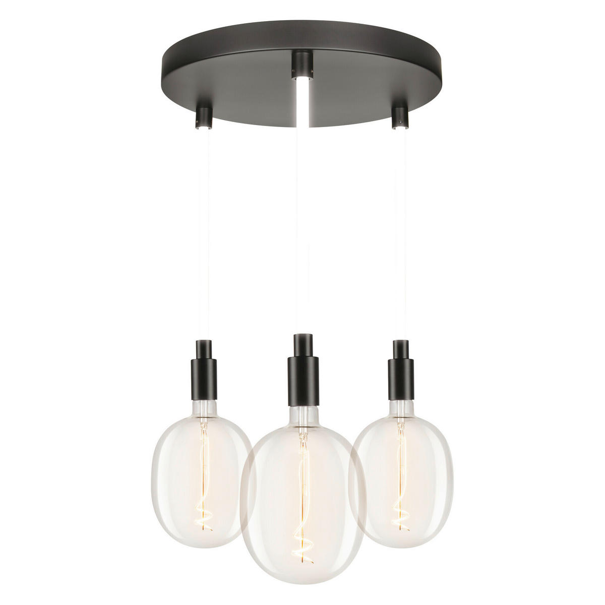 LED-HÄNGELEUCHTE 40/117,5 cm  - Schwarz, Basics, Metall (40/117,5cm) - Osram