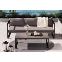LOUNGETISCH  - Anthrazit, MODERN, Glas/Metall (120/39/60cm) - Ambia Garden