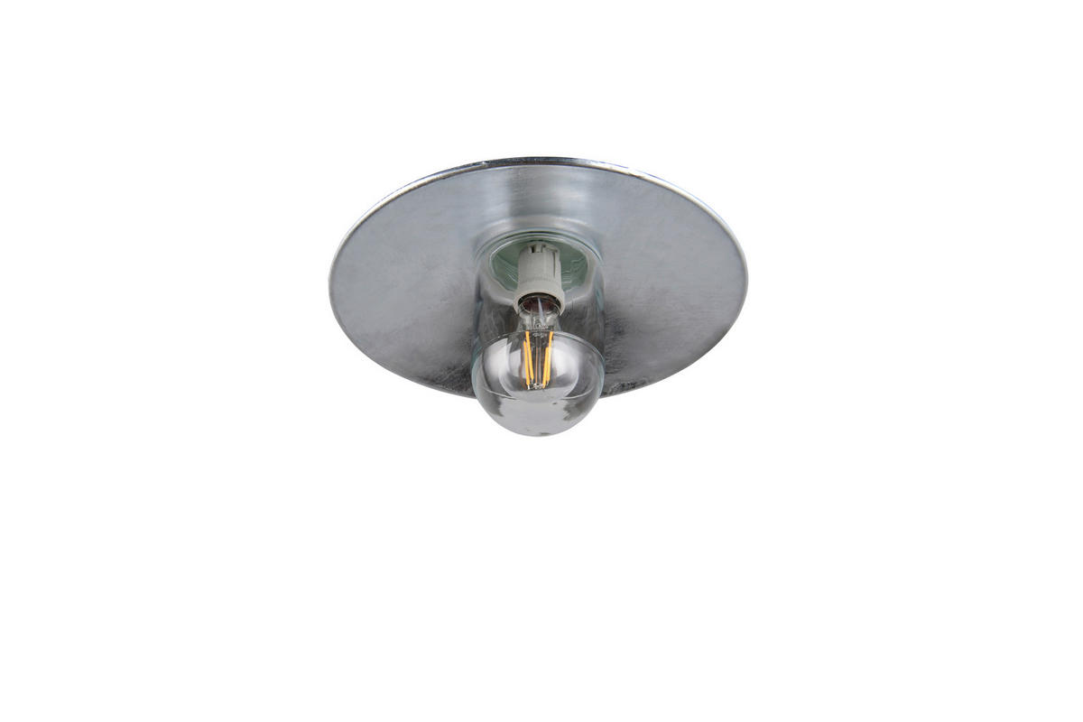 AUSSENWANDLEUCHTE Tana 31/26/41 cm  - Transparent/Zinkfarben, KONVENTIONELL, Glas/Metall (31/26/41cm) - Trio Leuchten
