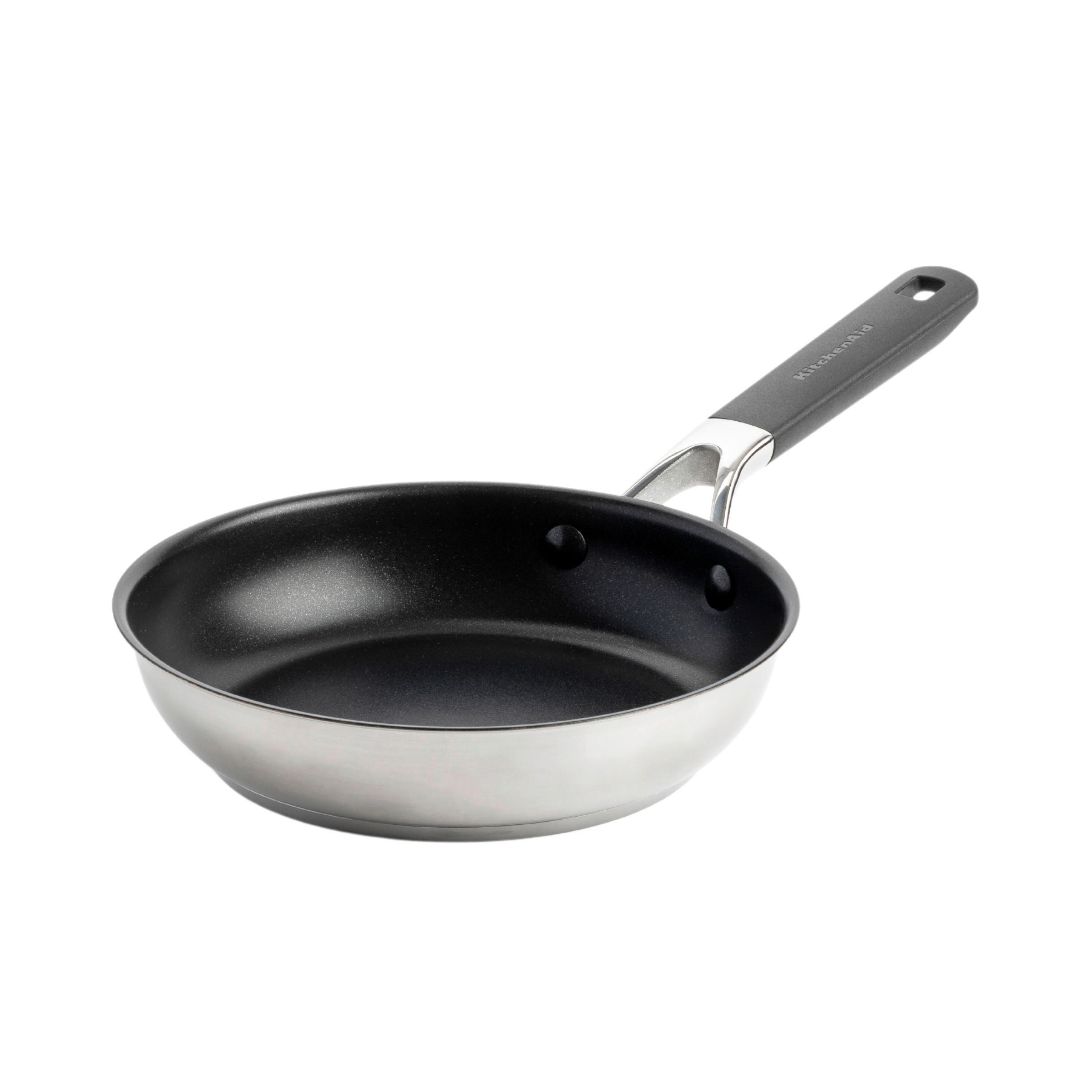 BRATPFANNE Classic Stainless Steel Keramikbeschichtung 20 cm  - Silberfarben, Basics, Kunststoff/Metall (20cm) - Kitchenaid
