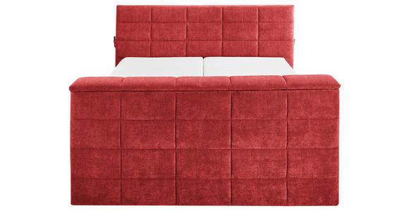 BOXSPRINGBETT 180/200 cm in Rot - Rot, KONVENTIONELL, Textil (180/200cm) - Carryhome
