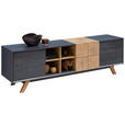 LOWBOARD in 180/55/40 cm - Eichefarben/Dunkelgrau, Design (180/55/40cm) - Carryhome