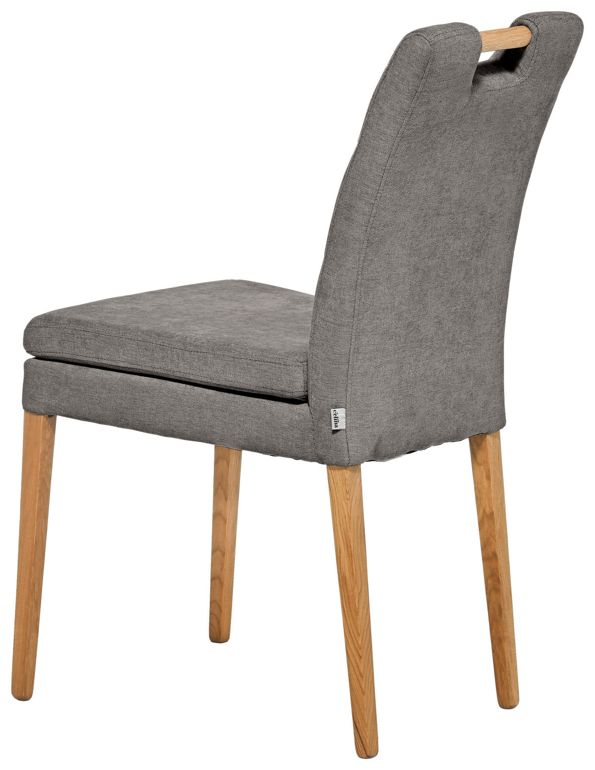 STUHL in Holz, Textil Taupe, Eichefarben  - Taupe/Eichefarben, KONVENTIONELL, Holz/Textil (47/91,5/59cm) - Celina Home