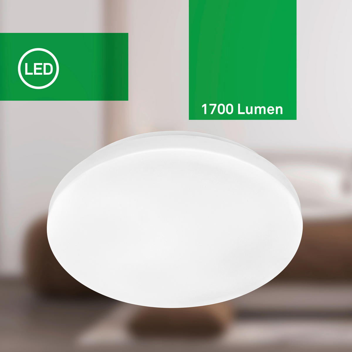 LED-DECKENLEUCHTE Elipso A 29/6 cm   - Weiß, Basics, Kunststoff (29/6cm)