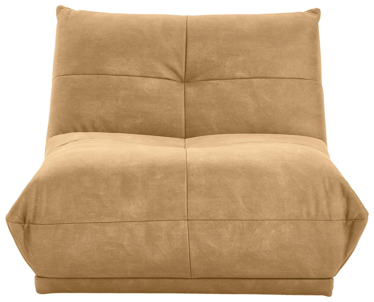 SOFAELEMENT Lederlook Hellbraun  - Hellbraun, Trend, Textil (105/80/112cm) - Livetastic