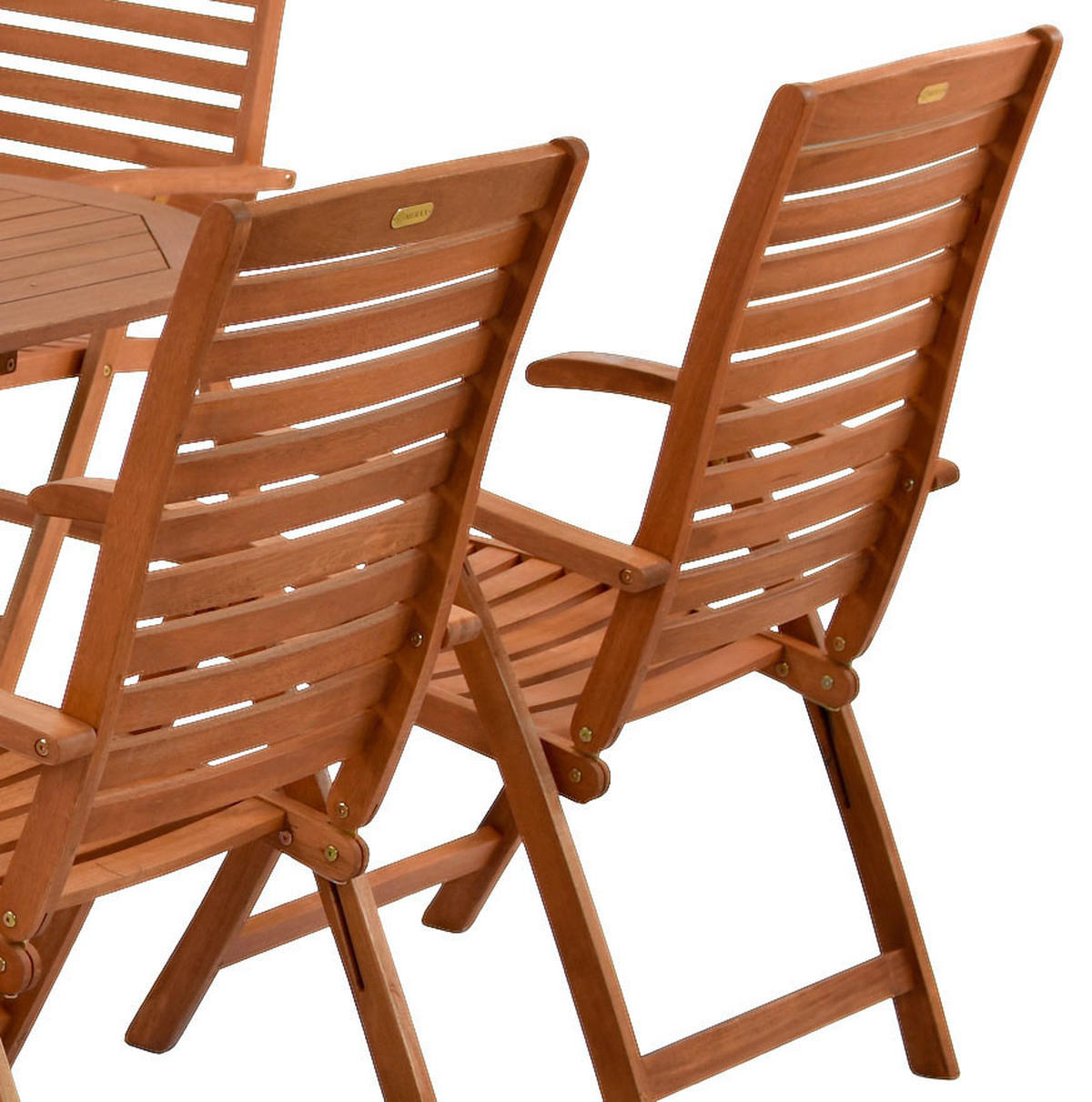 GARTENTISCHGRUPPE EukalyptusholzHartholz  - Akaziefarben, ROMANTIK / LANDHAUS, Holz - Gardenson