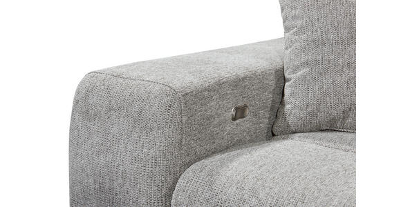 ECKSOFA Hellgrau Chenille  - Hellgrau/Schwarz, KONVENTIONELL, Kunststoff/Textil (268/172cm) - Carryhome