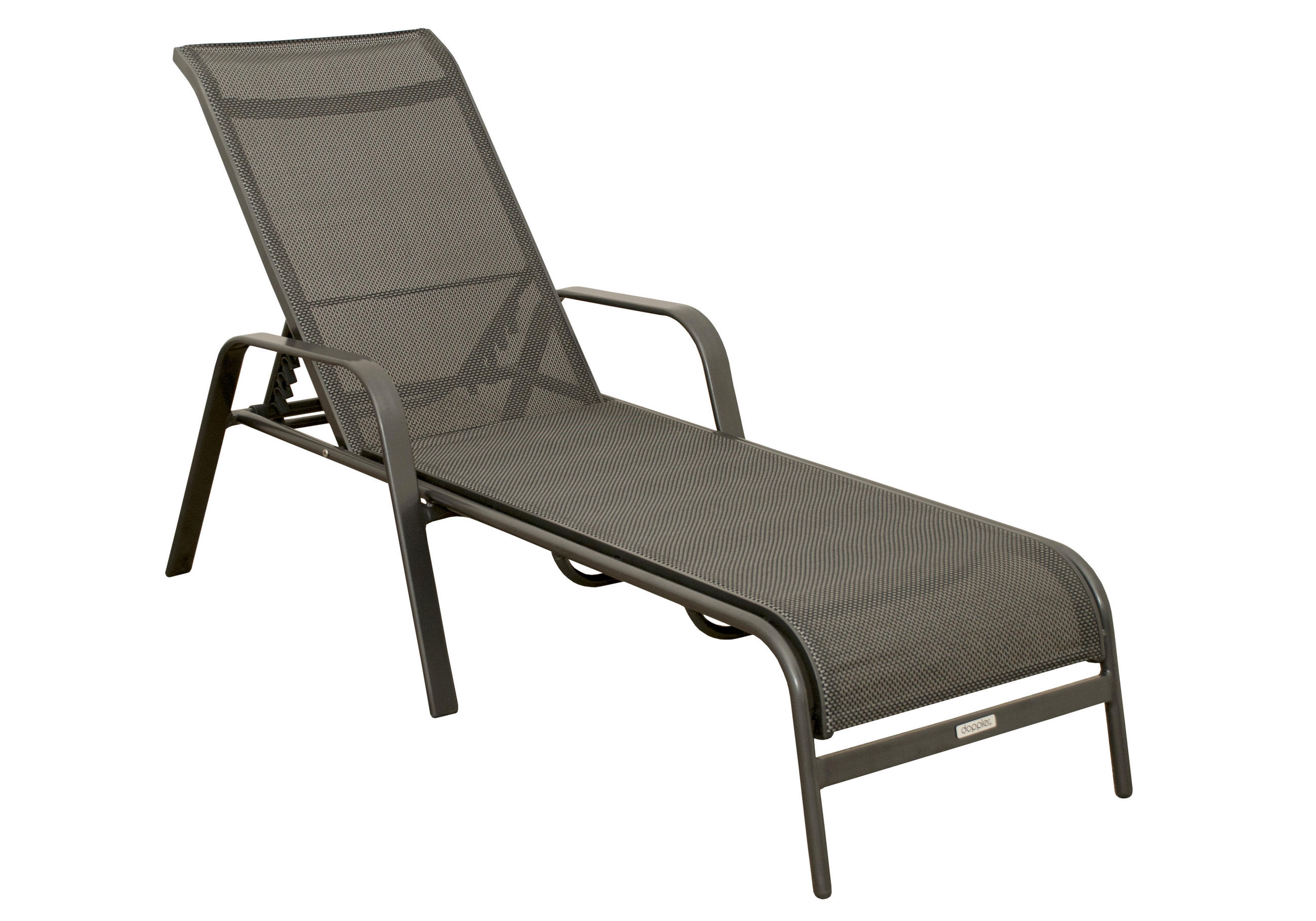 ZÁHRADNÉ LEŽADLO kov, textil - sivá, Basics, kov/textil (112cm) - Doppler